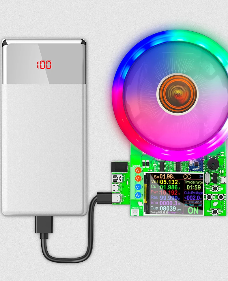 tiny spectrum analyzer DL24 4-WIRE Battery Capacity Tester Electronic Load Power Tester Discharge Meter 150W 200V 25A dial indicators