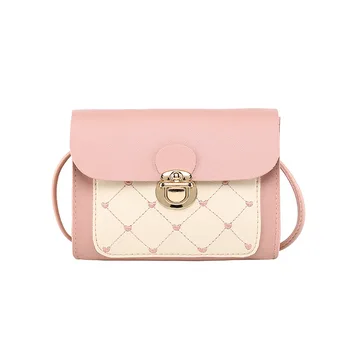 

Mini Small Bag 2020 Korean style New Women's Bags Shoulder Shoulder Bag Color Mobile Phone Bag Embroidery Small Package Bags