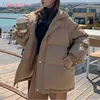 Aelegantmis Women Thicken Warm Parka Coat Loose Oversized Women's Winter Bread Coat Hooded Outwear Padded Woman Parkas Jackets ► Photo 1/6