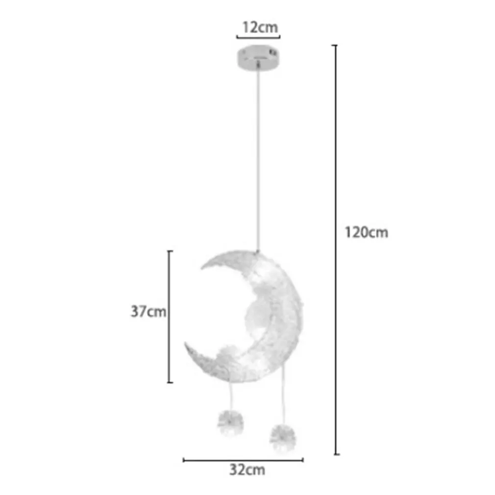 Луна Звезда Дети спальни Потолочная люстра кулон люстры-светильники Светодиодный звезда регулируемые подвесные светильники