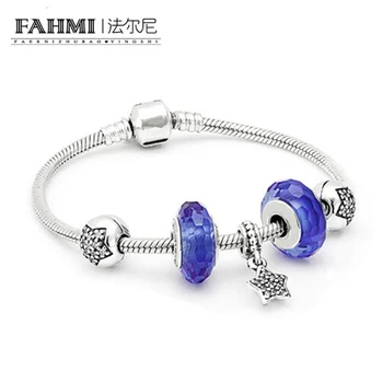 

2020 New Arrival 100% 925 Sterling Silver Bracelet For Women With Heart Safety Chain ,Ice Charms Beads Fashion Jewelry Original