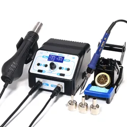 YIHUA – Station de travail professionnelle 750W 2 en 1 ESD, appareil sûr pour dessouder et souder sur de petits composants et plus encore 