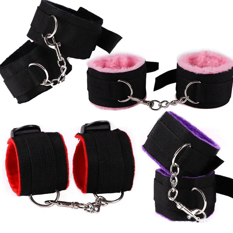 Новые стильные товары для взрослых лямки плюшевые наручники альтернативные секс-игрушки, чтобы помочь пары счастливые товары для сексуального здоровья
