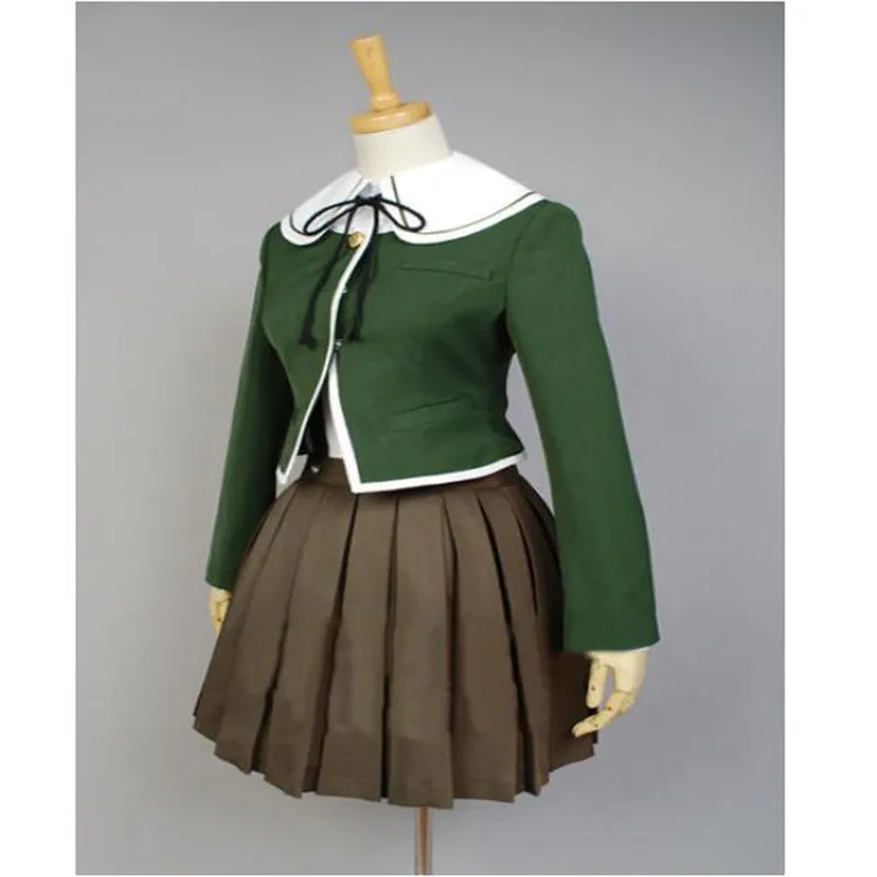 Danganronpa Fujisaki Chihiro школьная форма пальто рубашка платье наряд аниме костюмы для косплея A997