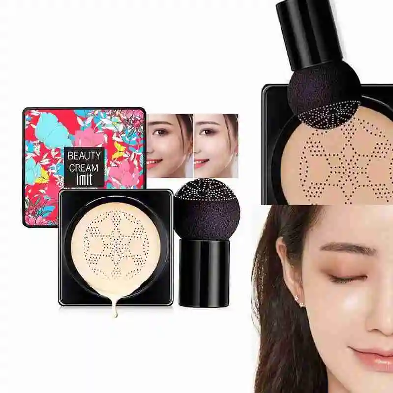 Mushroom Head Air Cushion CC Cream Natural Moisturizing Makeup Oil-control Foundation Cosmetics Cream Concealer BB Whitening