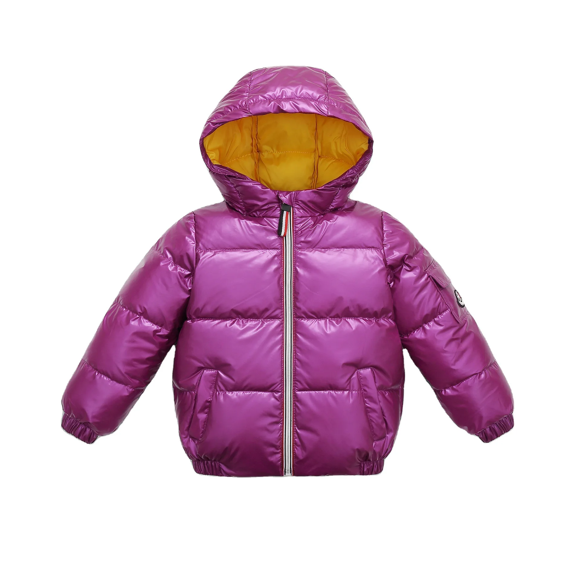 3-10 years old children's space down jacket winter new boys and girls shiny face baby thick coat hooded tide