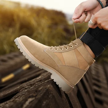 

Men desert military tactical boots Outdoor hiking shoes sneakers for non-slip wear sports Combat boots Fashion Martin boots
