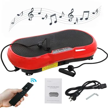 

110V-120V Vibration Fitness Massager Shake Power Adjustable Vibration Speed Platform-Full Body Machine With Resistance Band