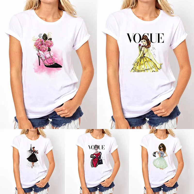 

2019 New T-Shirt Plus Size Fashion Letter Tops Female 1PC Thin Mujer High Quality Women Popular Camisetas Casual Hot Sale