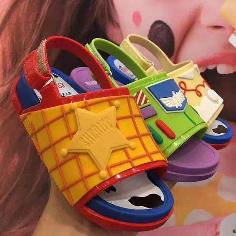 Sandalias de verano de dibujos animados para niños, Mini Melissa, zapatos de gelatina de moda para niña y niño, zapatos color caramelo de Sandalia de niño, 2022|Sandalias| AliExpress