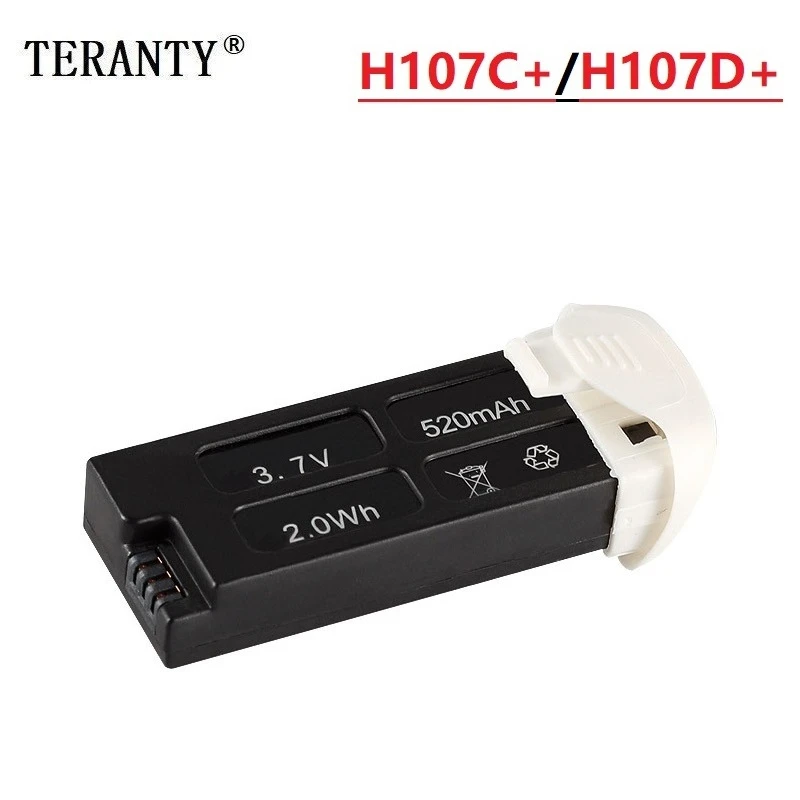 Оригинальные запчасти для X4 Cam плюс H107D + H107C 3 7 V 520mAh литий полимерный Батарея Hubsan