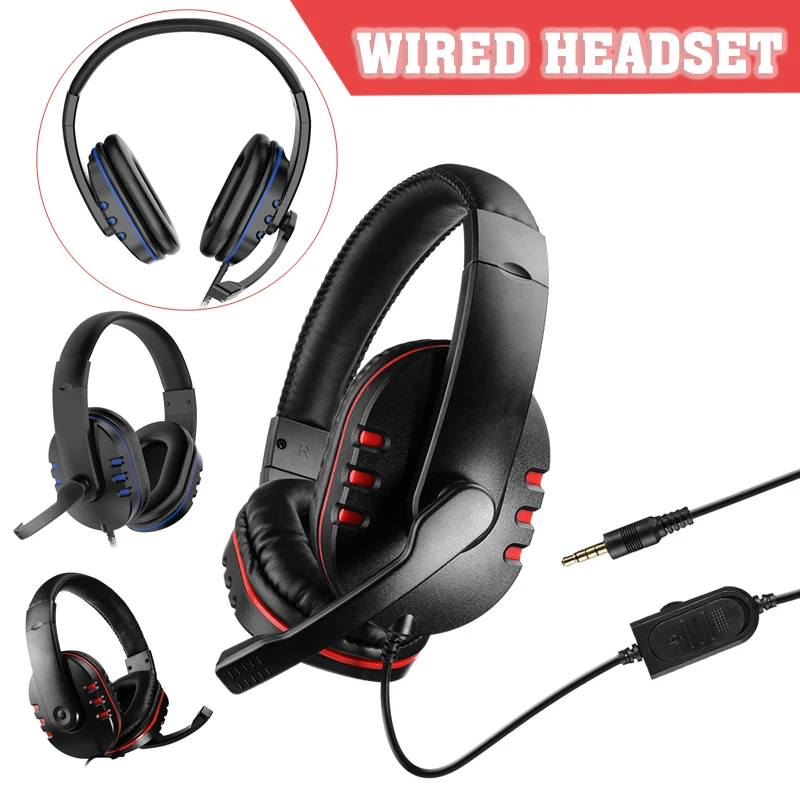 

3.5 mm Wired Gaming Headset Stereo Video Super Low Bass Headphone for Xbox One/PS4/PC Game Earphone Accessories High Quality
