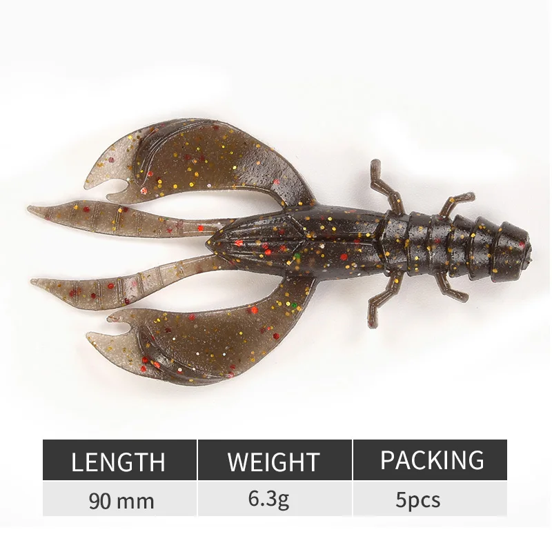 Seaweed C81 Оригинальные Oddfisher 5 шт./лот мягкие приманки креветки Swimbait рыболовные воблеры, силиконовые приманки запах легко блеснуть Карп Shad червь Бас Приманка - Цвет: Seaweed C81