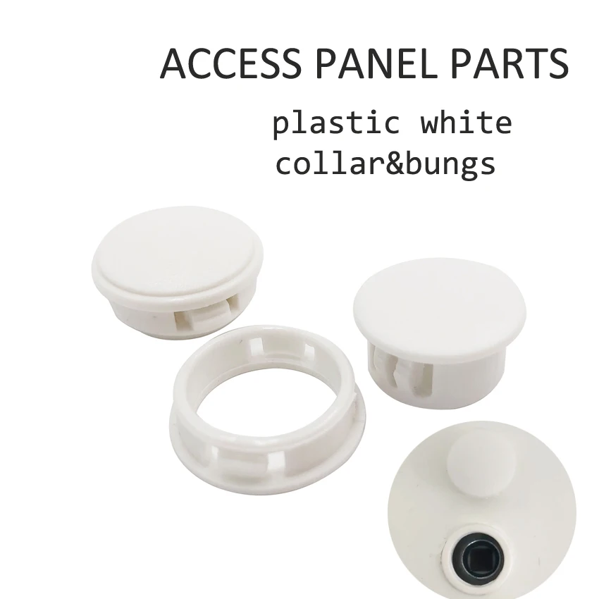 Access Panel Parts Plastic White Color Collar And Bungs For Metal
