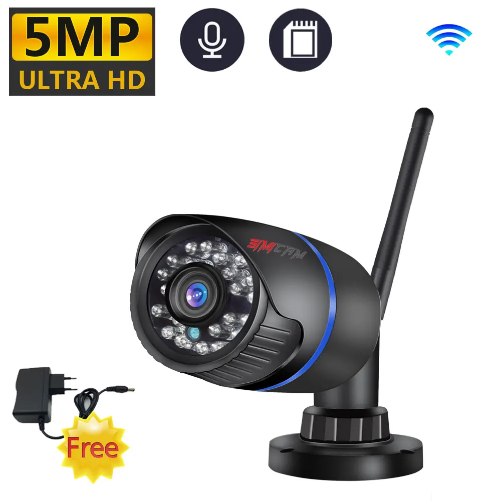 Умная IP камера видеонаблюдения simicam 2KHD 5 Мп с поддержкой Wi Fi|Камеры