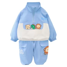 Tenue de printemps pour bébés filles et garçons, ensemble de vêtements pour bébés, sweat shirt et pantalon de dessin animé, vêtements de sport décontractés pour enfants, 2022 