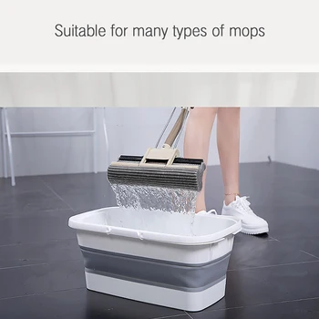 

Creative Retractable Mop Bucket Fishing Foldable Basin Camping Car Wash Bucket Collapsible Portable Wash Basin For Home Outdoor