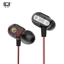 KZ ZSE динамический двойной драйвер наушники IEM шумоизоляция HiFi музыка спортивные наушники