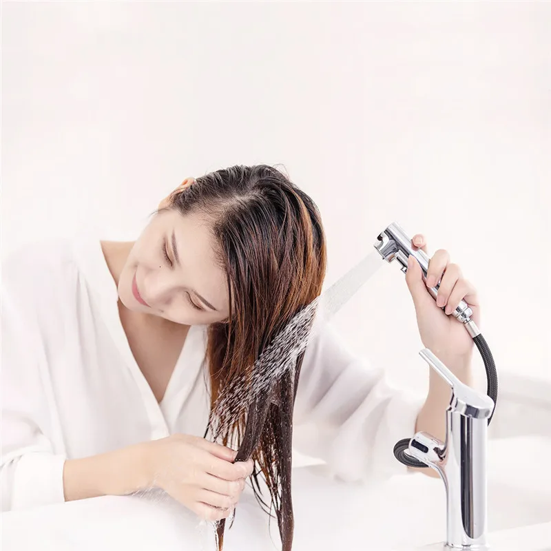  Xiaomi DABAI Water-tap Bathroom Basin Sink Faucet Pull Out Rinser Sprayer Gargle Brushing 2 Mode Mi