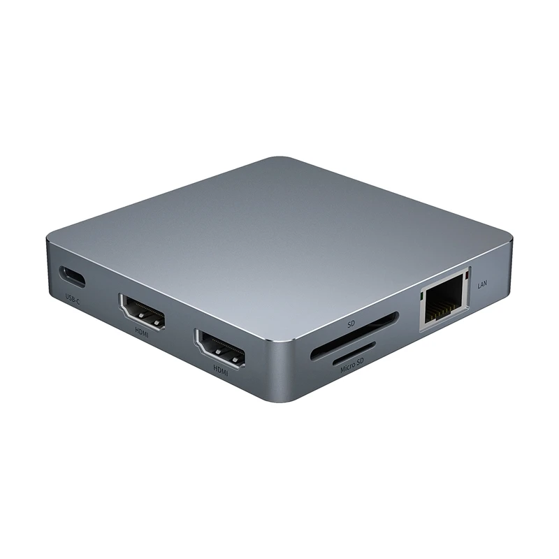 Док-станция USB C концентратор Тип-C 11-в-1 с Dual Core 4K HDMI Gigabit Ethernet Порты для и ноутбуков