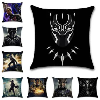 

Wakanda superhero African panther printed cushion cover pillowcase decoration for home sofa chair kids girl bedroom gift