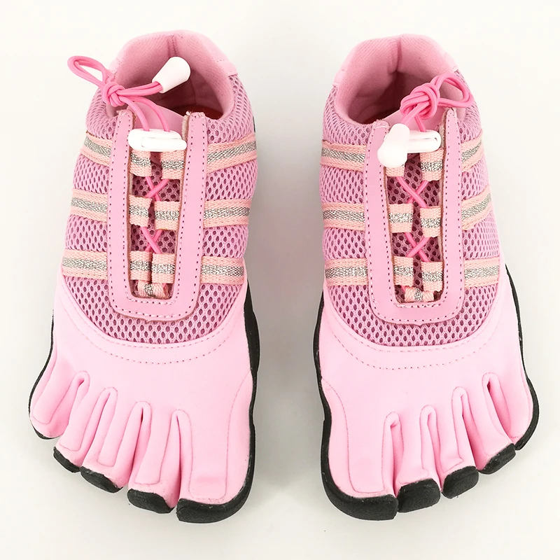 IDEALSLIM Спорт на открытом воздухе пять пальцев 5 пальцев обувь для женщин и мужчин пять пальцев обувь для прогулок для путешествий - Цвет: Pink