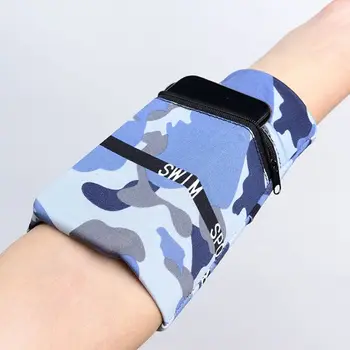 

Outdoor Sports 2 Pocket Wrist Wallet Cell Phone Holder Multifunction Travel Running Ankle Pouch Sweatband Armband Case