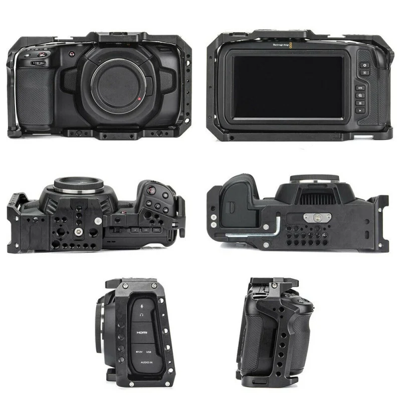 Каждая установка Bmpcc 4k камера клетка для Blackmagic Дизайн Карманный кинотеатр камера 4k