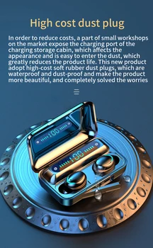 

Bluetooth 5.0 Earphones Charging Box Wireless Headphone 9D Wireless Headphones Headsets Touch Control Music Earbuds For Phone