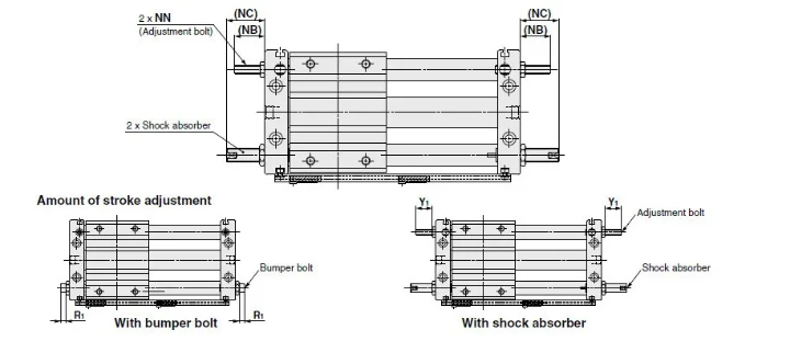 XINYI Brand CY1S Series Rodless cylinder
