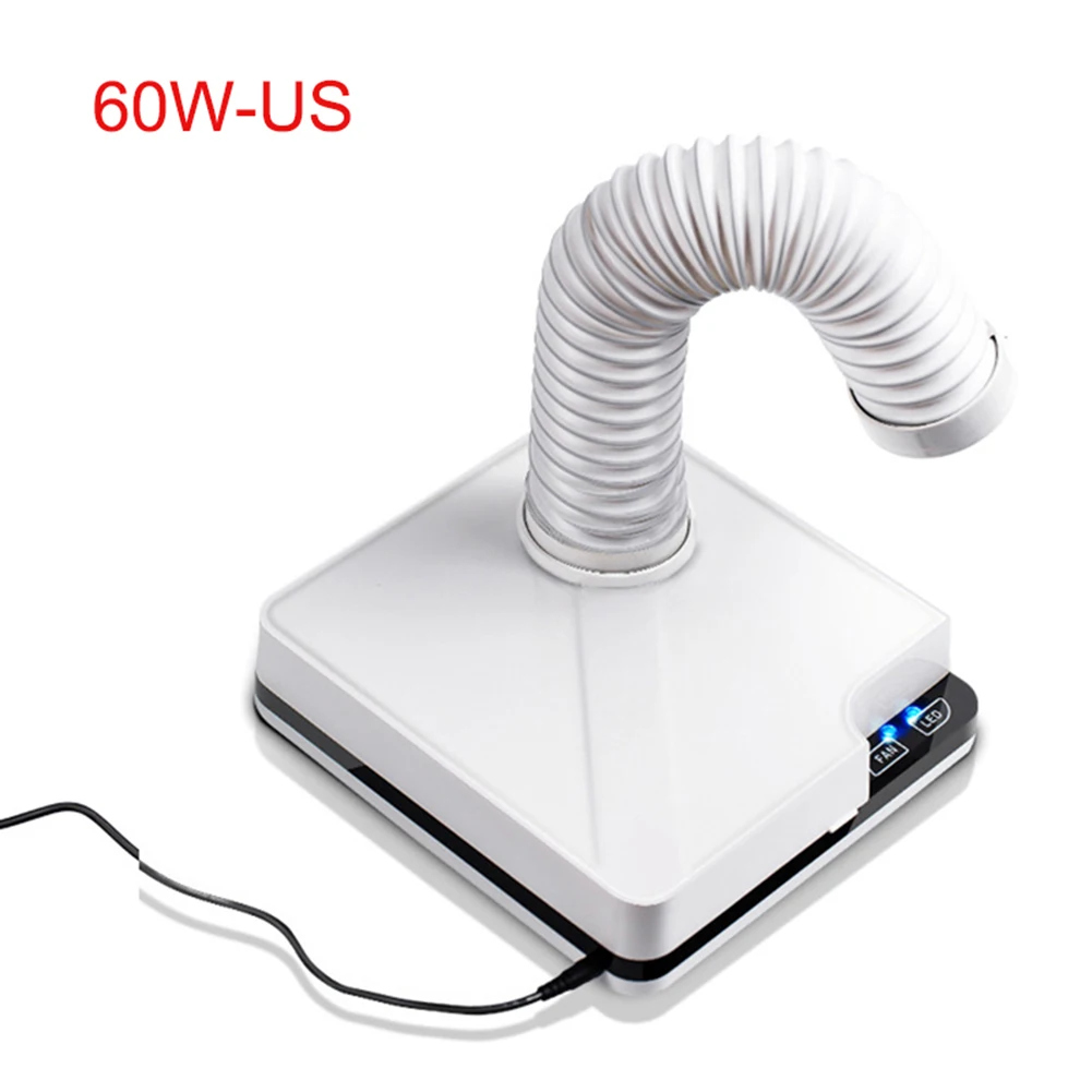 60w-US plug 1 шт. гвоздь пылесборник пылесос 60 Вт 80 Вт всасывающий аппарат Маникюрный Инструмент SCI88 - Цвет: 60w-US plug