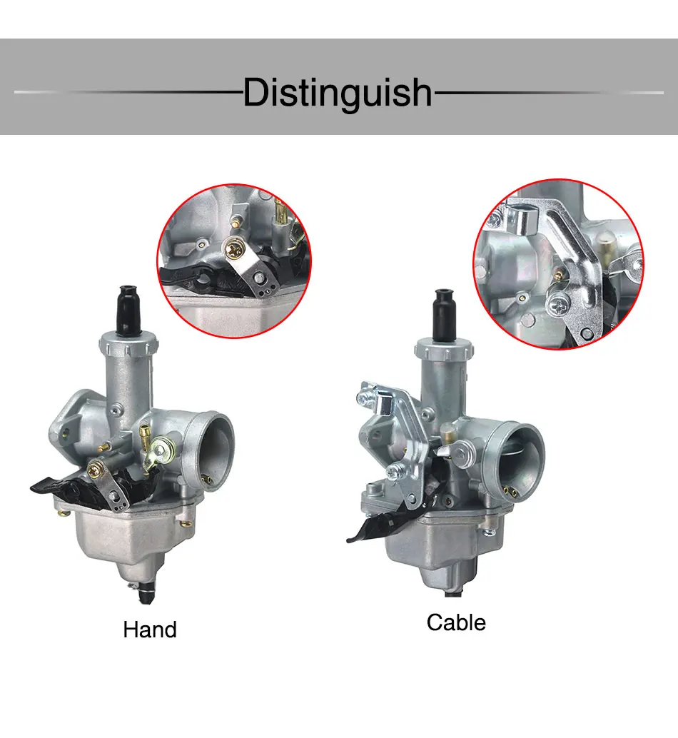 ZS гоночный мотоцикл PZ19 PZ26 PZ27 PZ30 авто ручной кабель Chock карбюратор для 50cc-250CC грязи питбайк ATV Quad