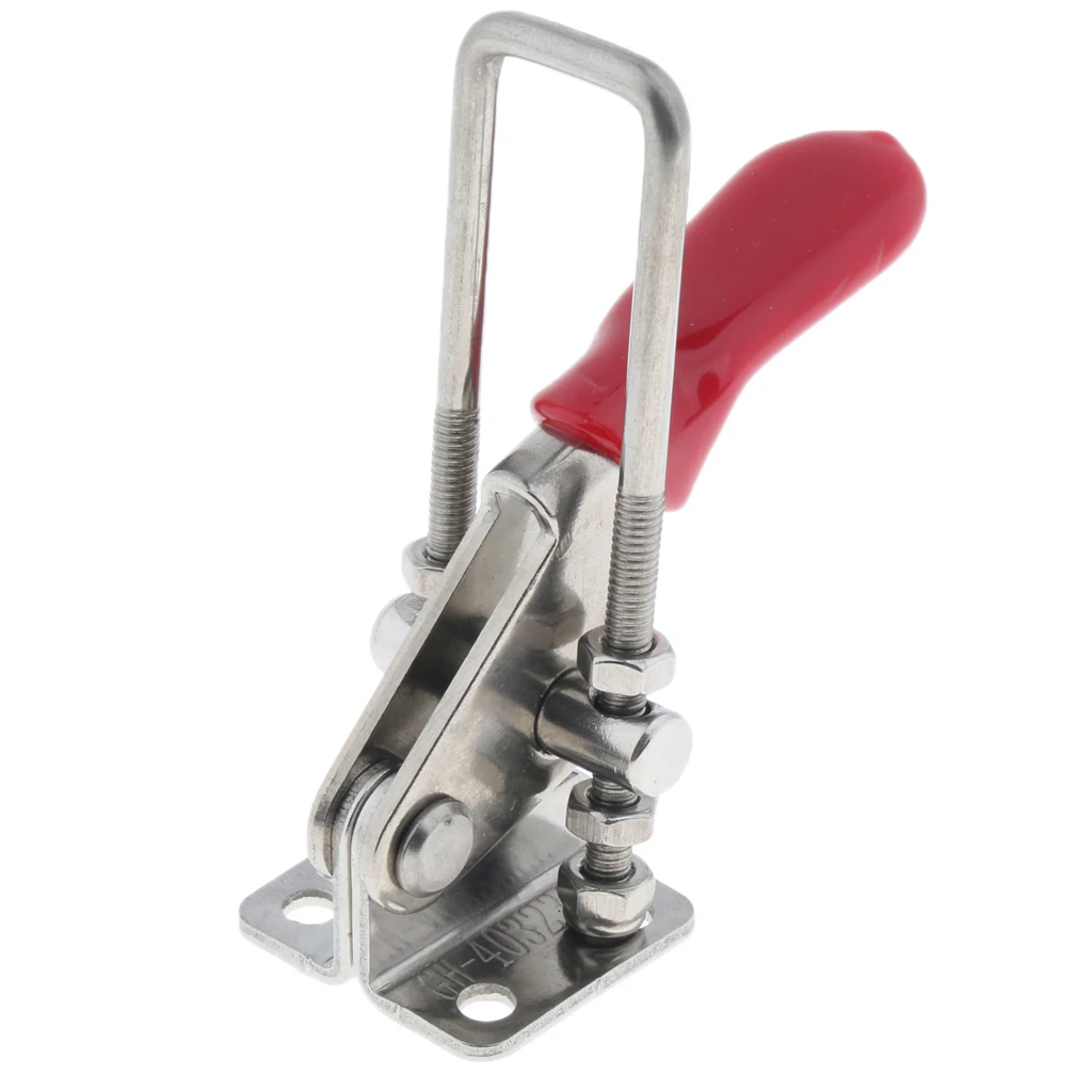 374lbs Capacity Heavy Duty 304 Stainless Steel Adjustable Latch U Bolt Self-lock Toggle Clamp