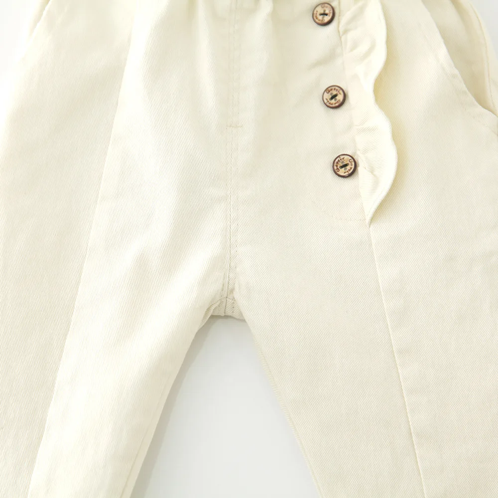 Горячая Распродажа одежды для девочек штаны для девочек Детская весенне-осенняя одежда детские штаны для маленьких мальчиков брюки для девочек с высокой талией