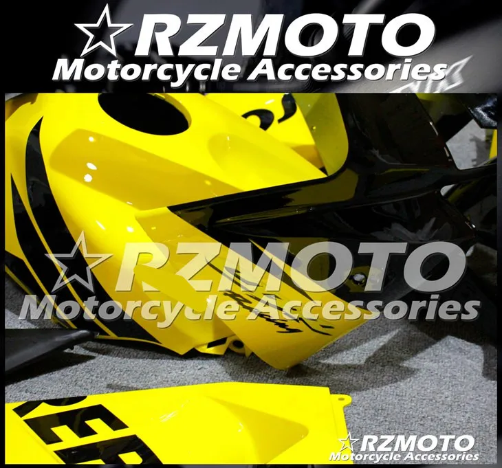 4 подарки ABS мотоцикл полный обтекатель комплект подходит для CBR600RR F5 2005 2006 05 06 cbr600 600RR тела набор желтый