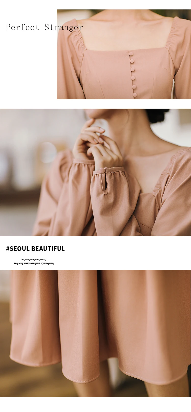 Женское платье с длинным рукавом однотонное длинное в стиле ретро весна 2020|dress long