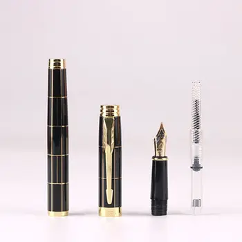 

Luxury Men's Grid Fountain Pen 0.5mm Nib Business Writing Signing Calligraphy