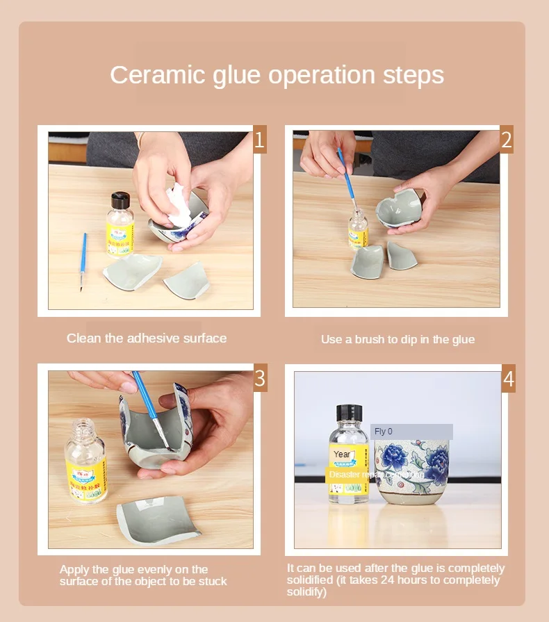 Ceramic Clay Ceramic Glue, Porcelain Repair Glue