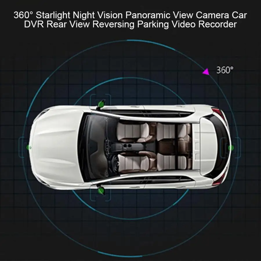 360 звездный свет ночного видения панорамный вид камеры автомобиля dvr заднего вида парковки видео рекордер система самопроверки при запуске автомобиля