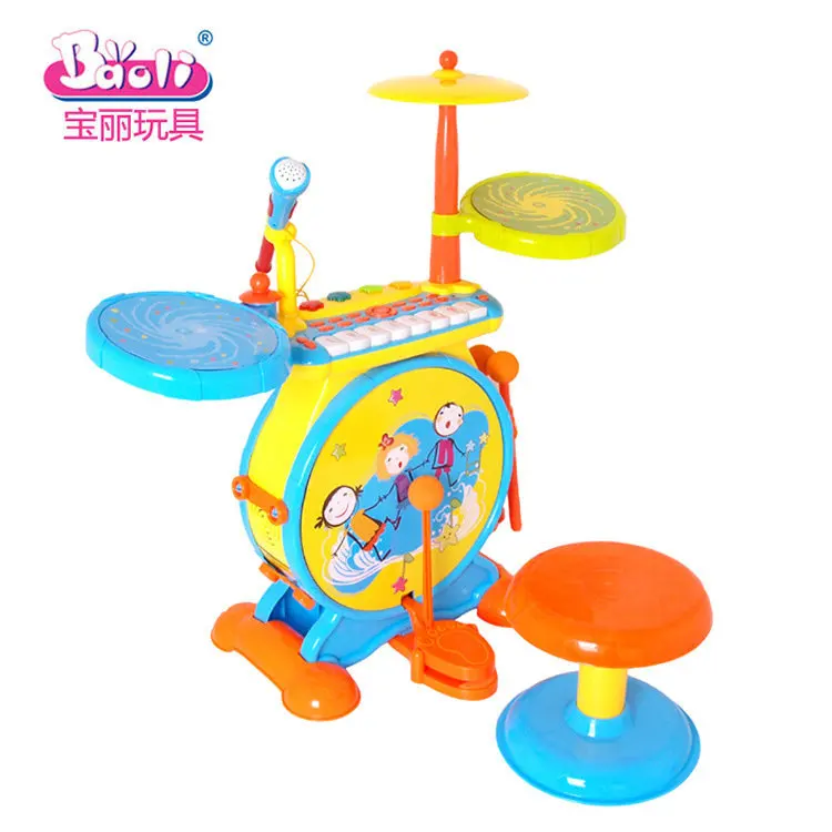 

Polaroid Multi-functional Rock And Roll Piano Drum Combination Children'S Educational Early Childhood Drum Kit Music Percussion
