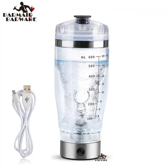 600ML Electric Blender Protein Shaker Cup Bottle Automatic Vortex Mixer –