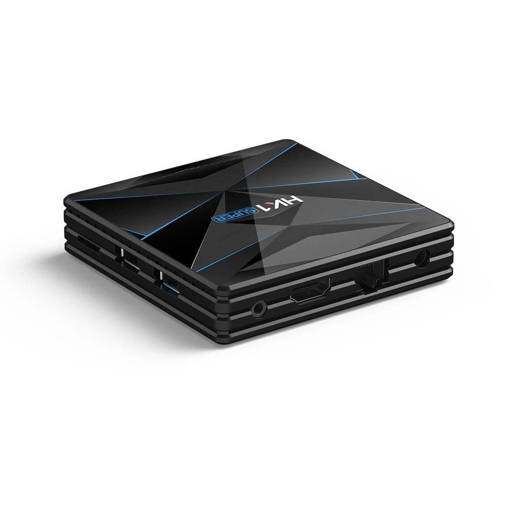 HK1SUPER 4 Гб+ 32 ГБ/64 ГБ Android tv Box Smart Android 9,0 телеприставка RK3318 Четырехъядерный 4K VP9 H.2652.4G/5G WiFi BT HD медиаплеер