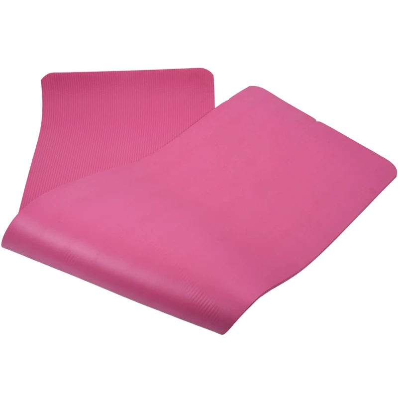 Yoga Mat 15mm Thick Exercise Fitness Physio Pilates Workout Mat Non Slip Colour:Purple