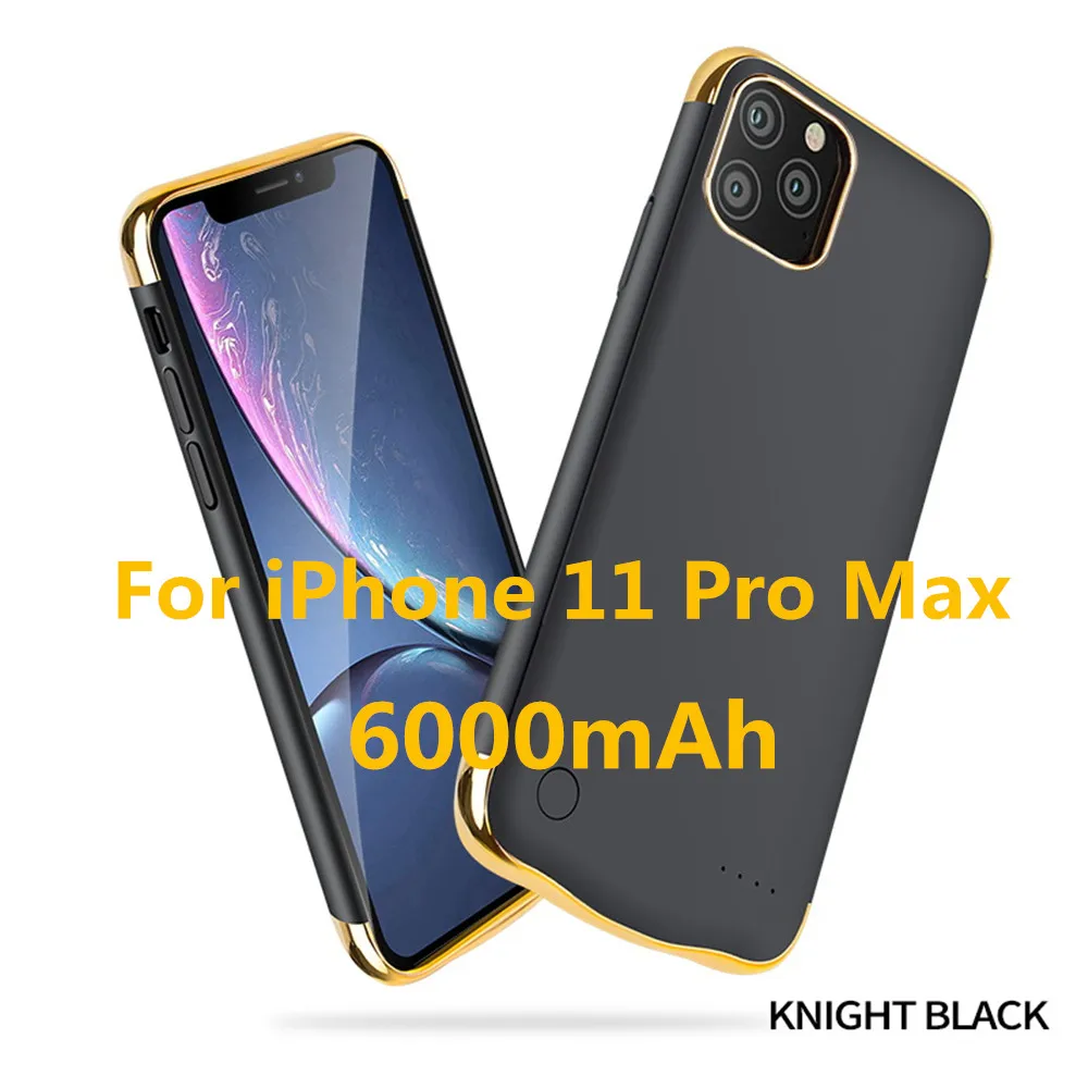 Black for 11 Pro Max NTSPACE для iPhone 11 Pro Max зарядное устройство чехол s ультра тонкий портативный внешний аккумулятор зарядный чехол для iPhone 11 Pro чехол для батареи - Цвет: Black for 11 Pro Max