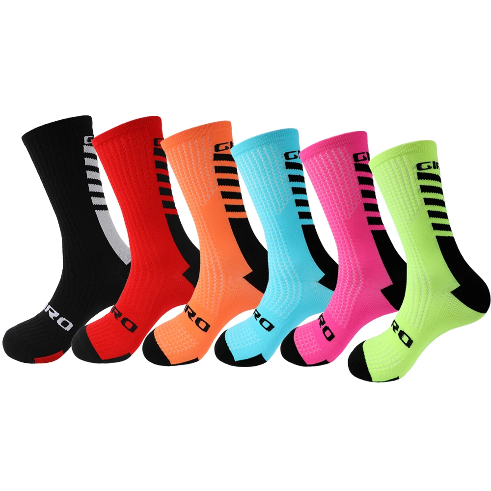 Calcetines de compresión para ciclismo para hombre y mujer, medias deportivas de baloncesto hasta la rodilla, 2020