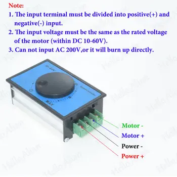 

20A DC10-60V 12V 18V 24V 48V hho PWM High Power DC Motor Speed Controller Soft Start Switch