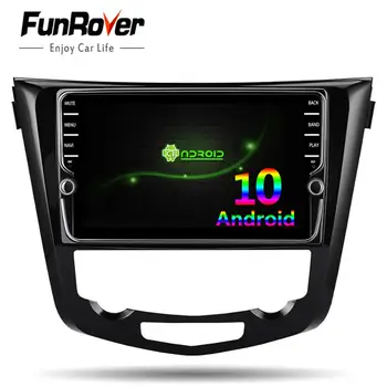 

Funrover 2 din 8 core android 10.0 car dvd multimedia player for Nissan X-Trail Qashqai 2014 2015 2016 2017 radio gps navigation