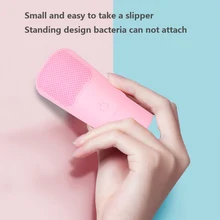 Батарея силиконовая Очищающая щетка для лица Водонепроницаемая прочная Очищающая щетка для лица