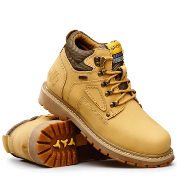 

Yellow Cat Leather Ankle Boots Men Timber Men Casual Shoes 2020 land Work Boots Men Waterproof Bot Men Winter Shoes Big Size