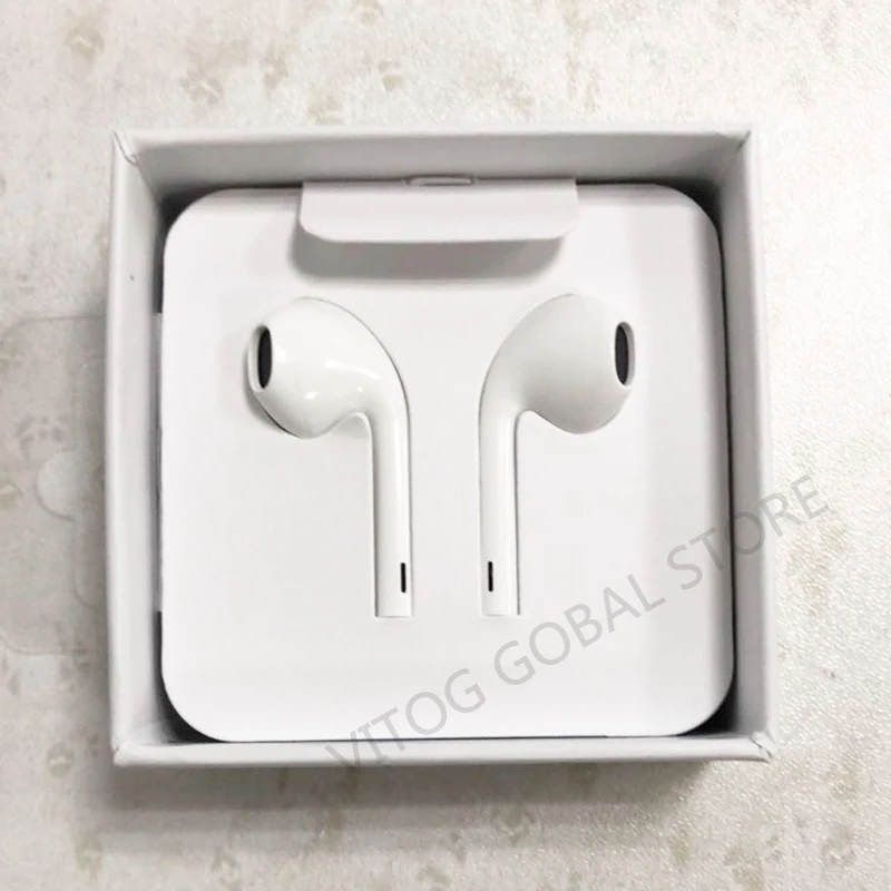 Original Apple Wired Lighting Earphone with microphone In Ear Stereo Sport Headphone for ios iPhone12 11 8 7 Plus X XS MAX XR